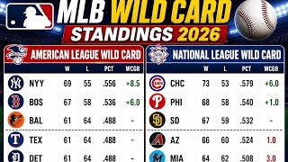 MLB Wild Card Standings Today | Al Wild Card | Nl Wild Card | August 18, 2026 Updated