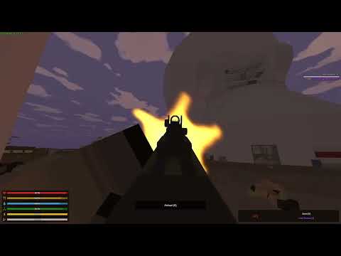 Взрыв танка на карте Arid (Unturned)