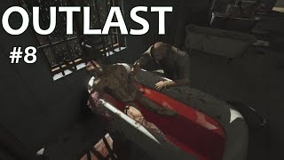 【OUTLAST#8】裸エプロンをエレベーターに挟んで謎の介助浴に出くわす話