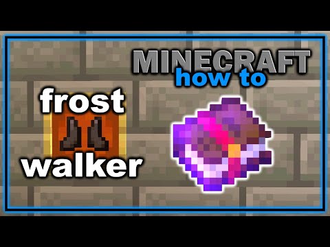 How to Get and Use Frost Walker Enchantment in Minecraft! | Easy Minecraft Tutorial