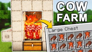 The BEST Cow Farm in Minecraft 1.21+ (Tutorial)