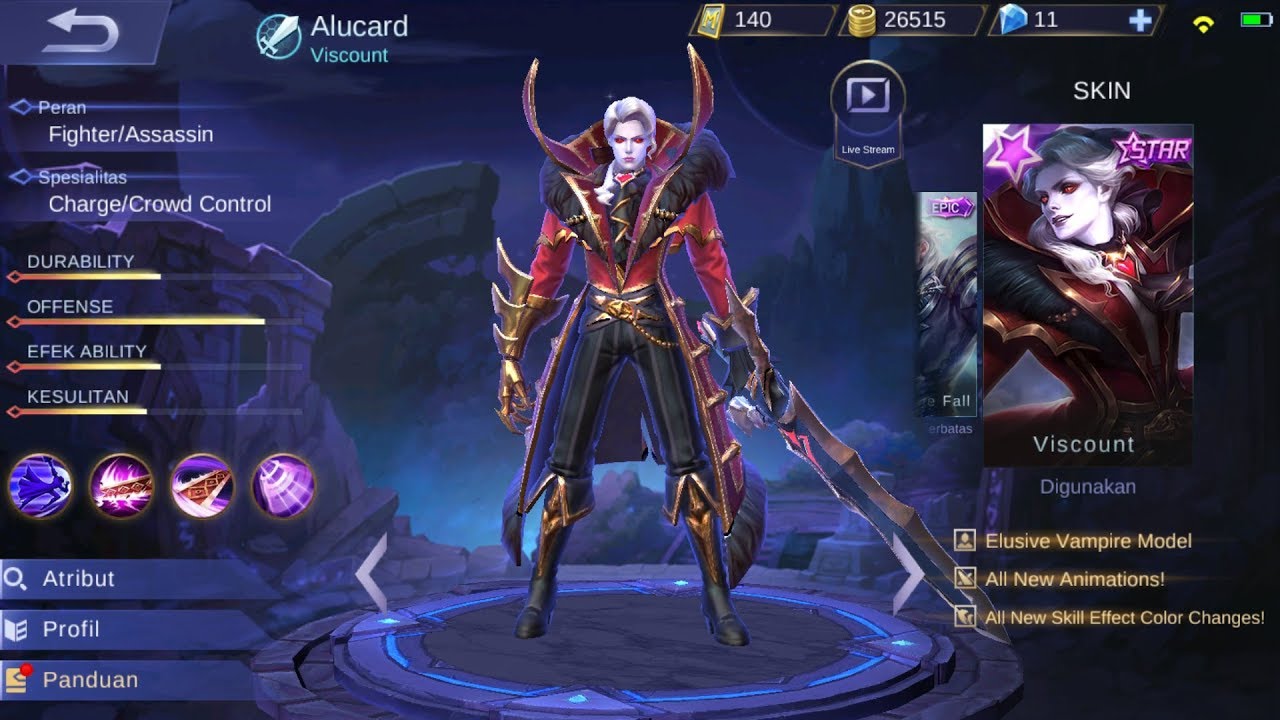 Cara Mendapatkan Skin Alucard Viscount Dgn Membeli Starlight Cara Mendapatkan Skin Alucard Viscount Dgn Membeli Starlight