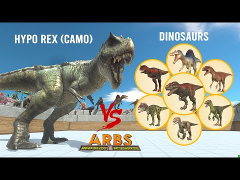 HYPO REX (Mod) vs ALL UNITS CARNIVORE DINOSAURS