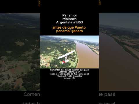 Panambi, Misiones desde el Microsoft Flight Simulator #panambi #misiones #msfs #argentina