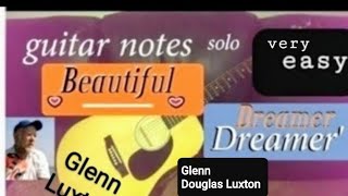 'Beautiful Dreamer', song , guitar fingers solo notes .