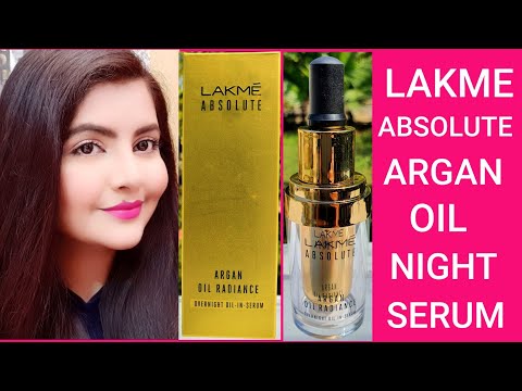 Lakme Absolute Argan Oil Radiance Overnight Oil in Serum review | facial oil for radiant skin | RARA Video
