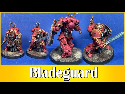 Joyful Painting - Blood Angels - Bladeguard Veterans