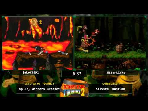 JakeF1891 vs OtterLinks - Donkey Kong Country 2 Any% Tournament 2016