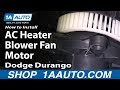 How to Install Replace AC Heater Blower Fan Motor ...