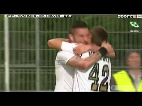 Simon Attila gólja a MVM Paks - Budapest Honvéd meccsen