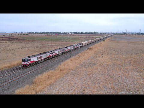 SCT 5PM9 Mixed Freight Train At Gheringhap Loop (26/3/2023) - PoathTV Railways