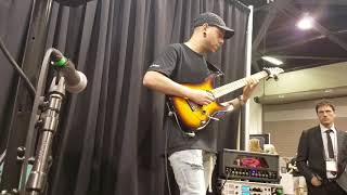 Aaron Marshall performs "Touch and Go" at Winter NAMM 2018