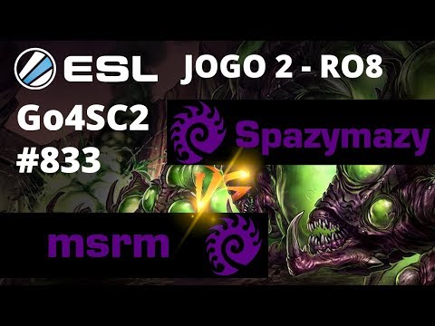 StarCraft 2 - Spazymazy vs msrm (ZvZ) Jogo 2 - RO8 - Go4SC2 Europe Cup #833 [PT-BR]