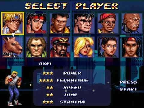 streets of rage remake save file