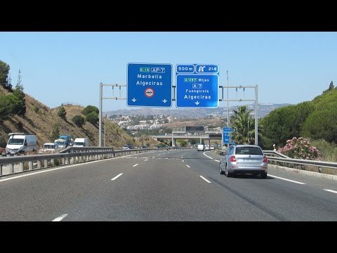 Spain: A-7 • AP-7 Málaga - Marbella (Costa del Sol)