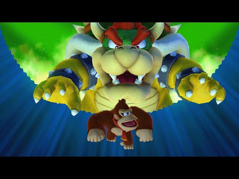 Mario Party 10 - Donkey Kong vs Mario vs Luigi vs Peach vs Bowser - Mushroom Park