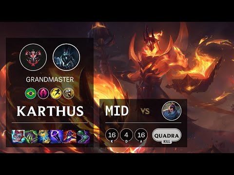 Karthus Mid vs Yasuo - BR Grandmaster Patch 11.17