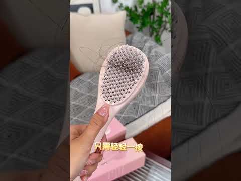 New Big Size Self Cleaning Hairbrush,2 in 1 Comb,Telescopic Self Cleaning Brush, One-Click Cleaning