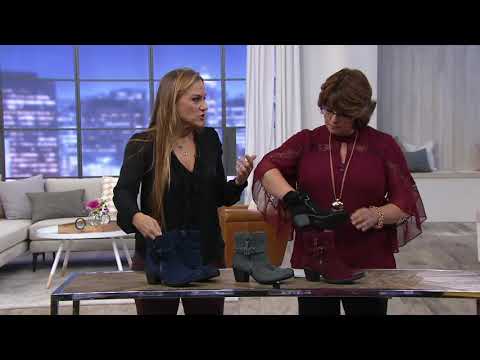 Earth Origins Suede Water Repellent Ankle Boots - Tori on QVC