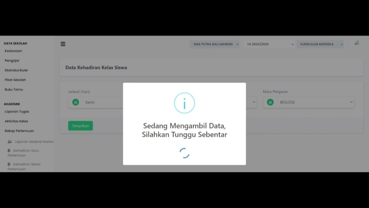 kehadiran siswa pertemuan