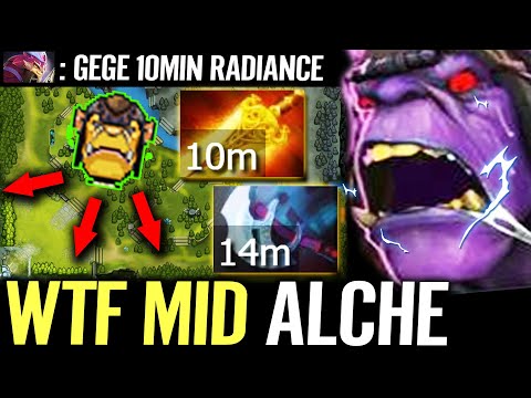 🔥 WTF Alchemist MID 10min Radiance — 100% Cancer Hero Fastest Money Farm Top MMR Dota 2 Pro