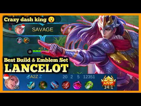 LANCELOT BEST BUILD 2020, TOP GLOBAL LANCELOT, MOBILE LEGENDS, SAVAGE GAMEPLAY, SEASON 19, MLBB