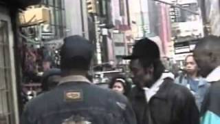 TUPAC CONFRONTS BOOTLEGGER IN TIMES SQUARE NYC EARLY 90S