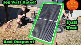Testing The ECO-WORTHY 195W 12 Volt Monocrystalline Solar Panels Real World Test