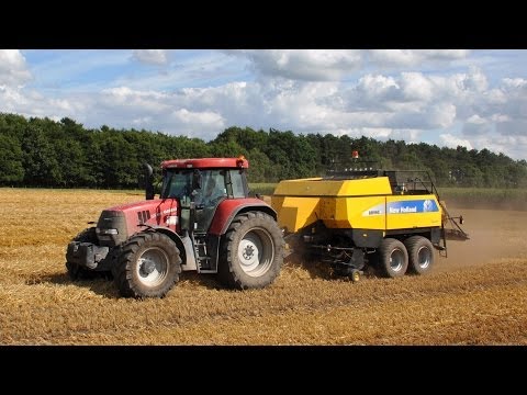 Case IH cvx 195 & New Holland BB960A - Loonw. Kristof Willems - stro persen
