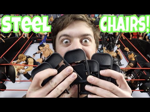 How to SET UP WWE Figures with STEEL CHAIRS!