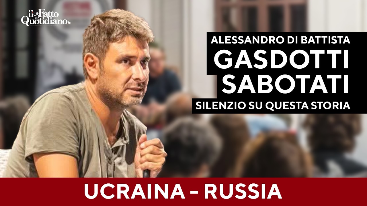 Di Battista: “I gasdotti furono sabotati dagli ucraini. Ma questa storia viene tenuta in silenzio”