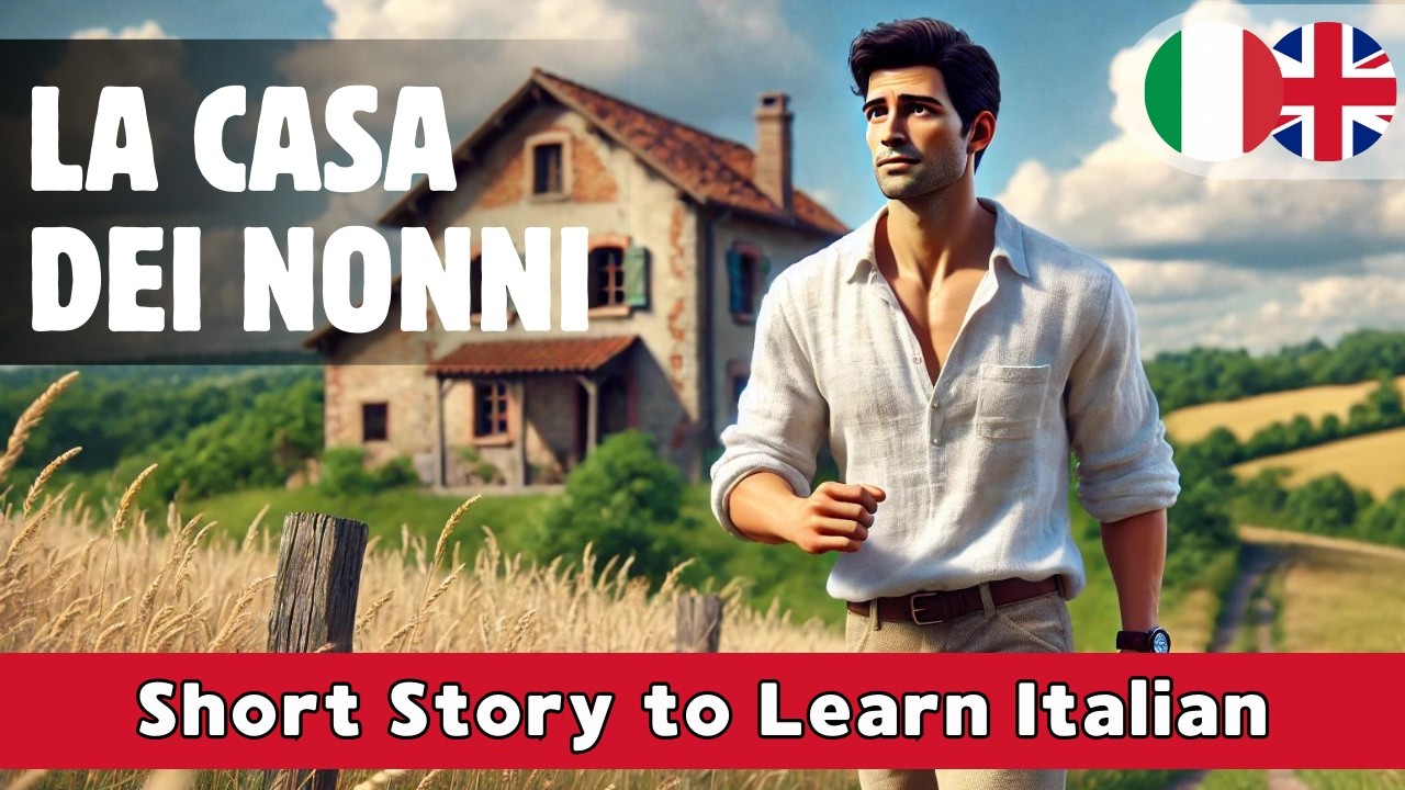 START LEARNING ITALIAN with Illustrated Stories with Subtitles (A1-A2 Beginners)