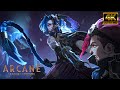 4K AI Arcane Season 2 Caitlyn And Vi Vs Jinx And Sevika 1 2 UPSCALED