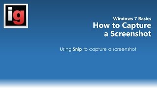 How to Capture a Screen Shot with the Snipping Tool in Windows 7