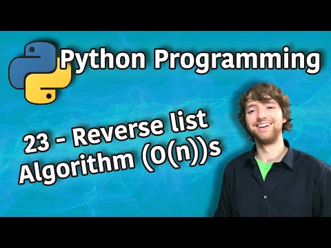 Python Programming 23 Reverse list Algorithm O n