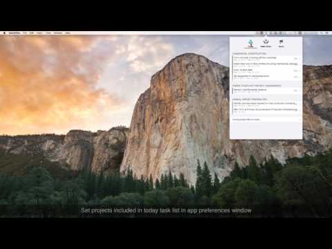QuickPlan for Mac quick start - 6. Menu bar access