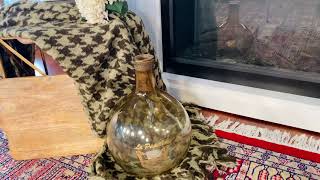 Brown Glass Long Neck Bottles w/ Script