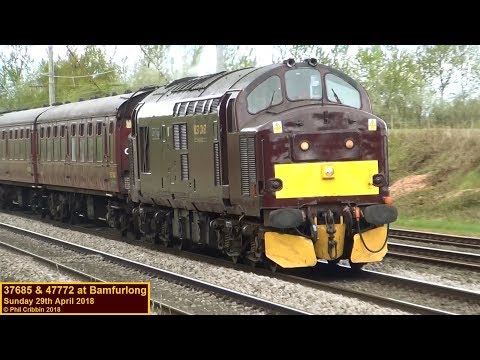 37685 & 47772 at Bamfurlong - 29th April 2018