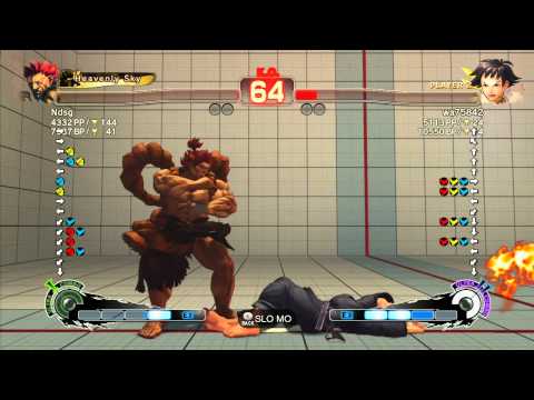 SSF4 AE: Fujino (Akuma) vs Haitani (Makoto) - Ranked Match (720p HD)