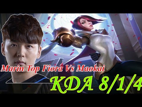 Marin Stream Fiora Vs Maokai KDA 8/1/4 | Video Game Stream For You