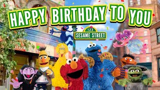 【Happy Birthday sing along video】Sesame Street