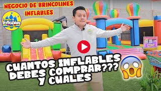Cuantos INFLABLES debo de comprar y CUALES negocio de BRINCOLINES INFLABLES 😱LOS MEJORES