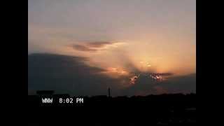 preview picture of video 'Sunset and puff of convective smoke'