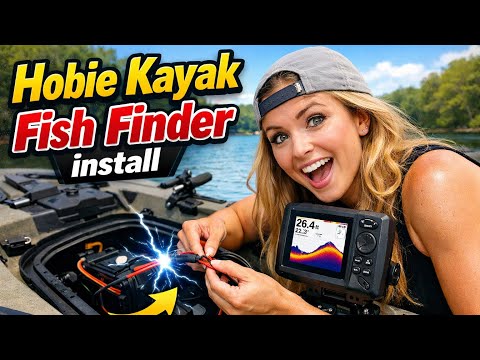 Hobie Outback Fish Finder install - Lowrance ready