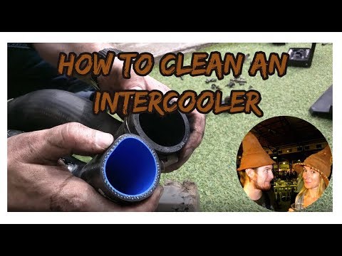 How to clean an intercooler and add silicone hoses.