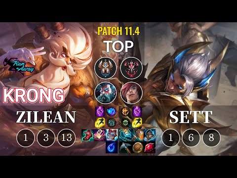 RNW KronG Zilean vs Sett Top - KR Patch 11.4