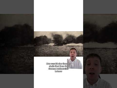 HMS Lion's "Q" Turret is Hit