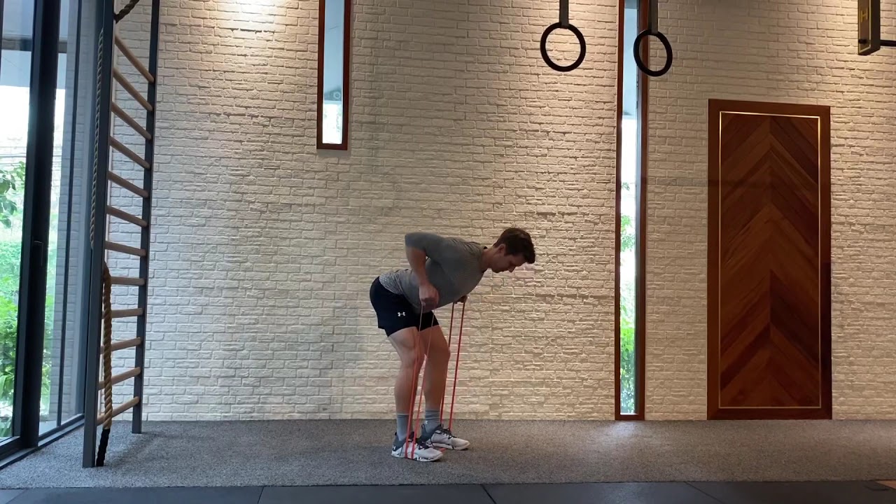 Deadlift + row | Resistance band - YouTube