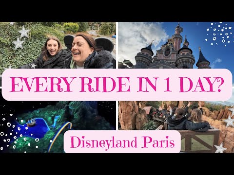 EVERY Disneyland Park RIDE & ATTRACTION at Disneyland Paris in ONE DAY!
