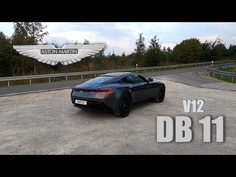 Aston Martin DB11 V12 AMR Brutal Sound HighSpeed 300 km/h German Autobahn Review POV by MarCar